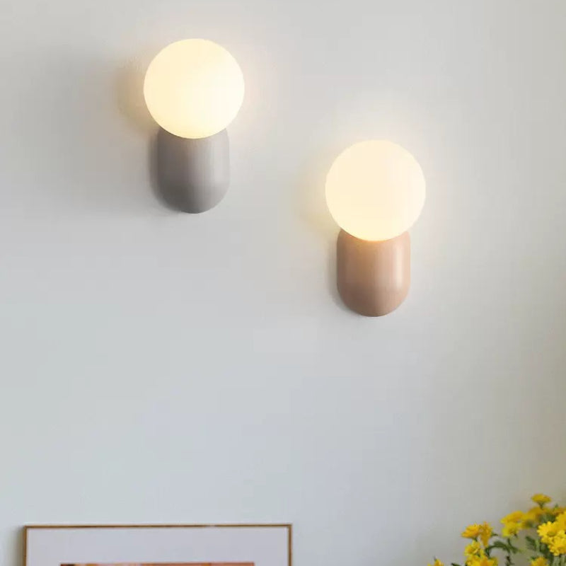 Freyza | Applique murale d’intérieur moderne Valentina en verre et résine avec LED – Chambre et salon modernes
