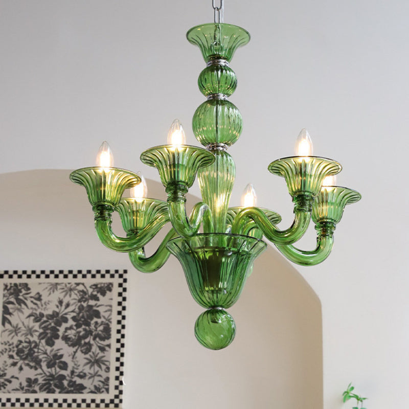 Freyza | Silva Retro Chandelier Glass Chandelier – Retro Dining Room Living Room