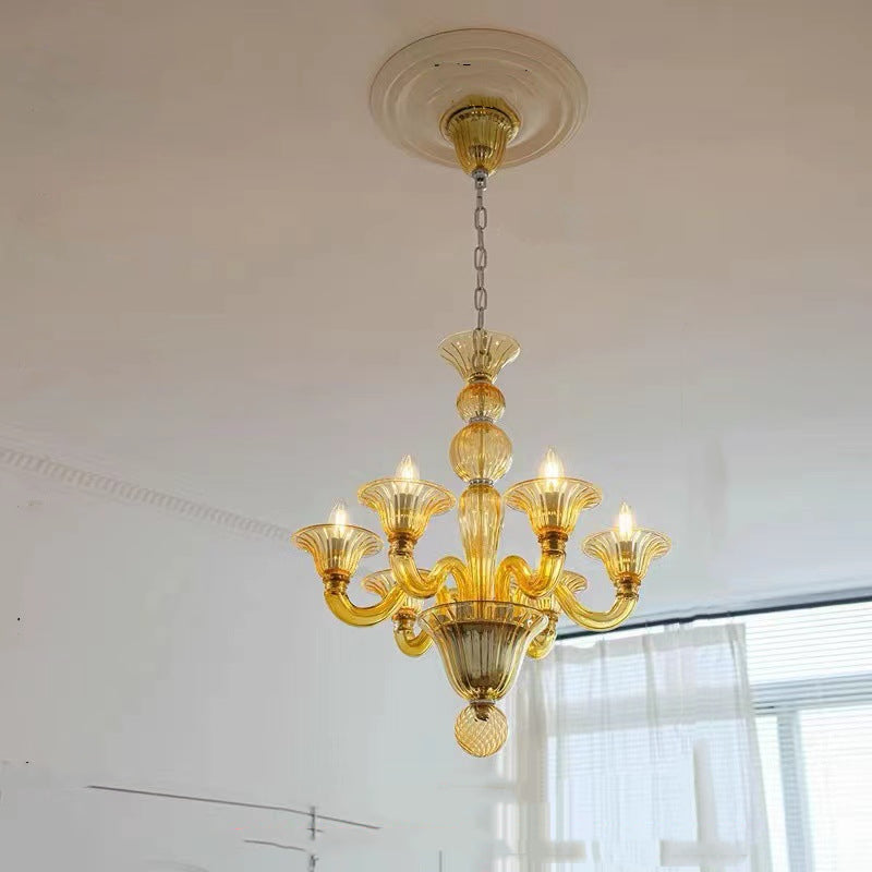 Freyza | Silva Retro Chandelier Glass Chandelier – Retro Dining Room Living Room