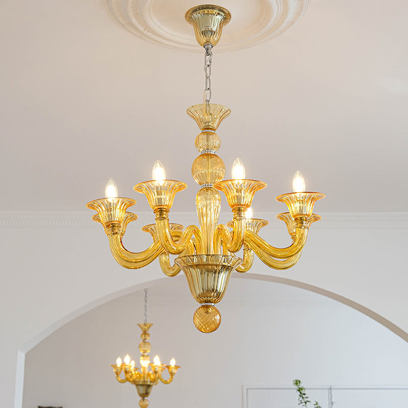 Freyza | Silva Retro Chandelier Glass Chandelier – Retro Dining Room Living Room