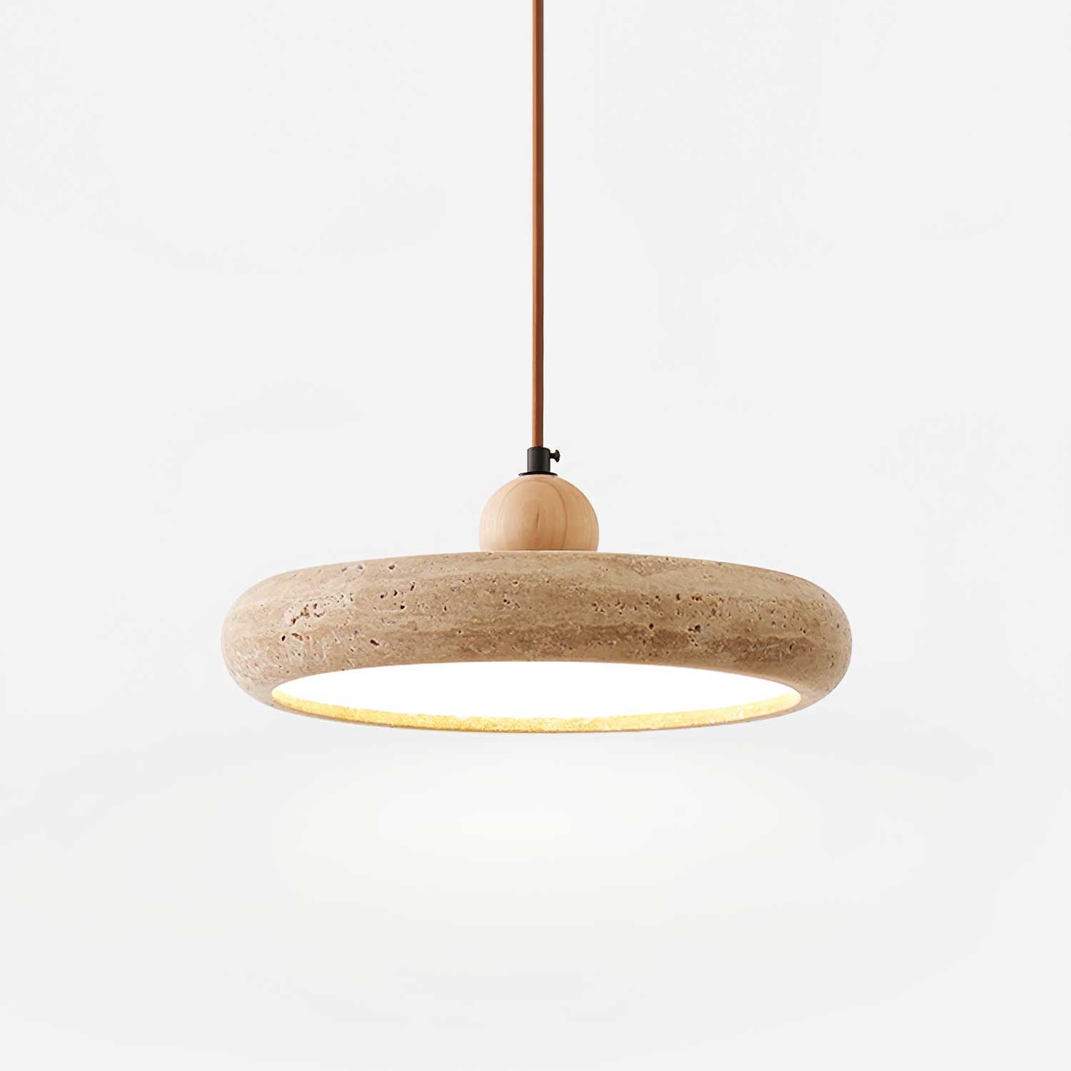 Freyza | Zesolor minimalistische Pendelleuchte aus Travertin – Minimalistische Küche und Esszimmer