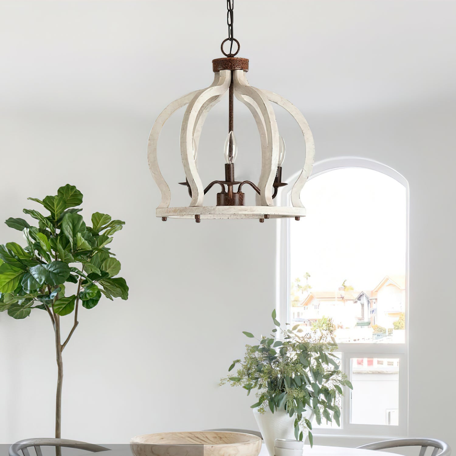 Freyza | Vivinir Vintage Industrial Wood Pendant Light – Industrial Kitchen Dining Room
