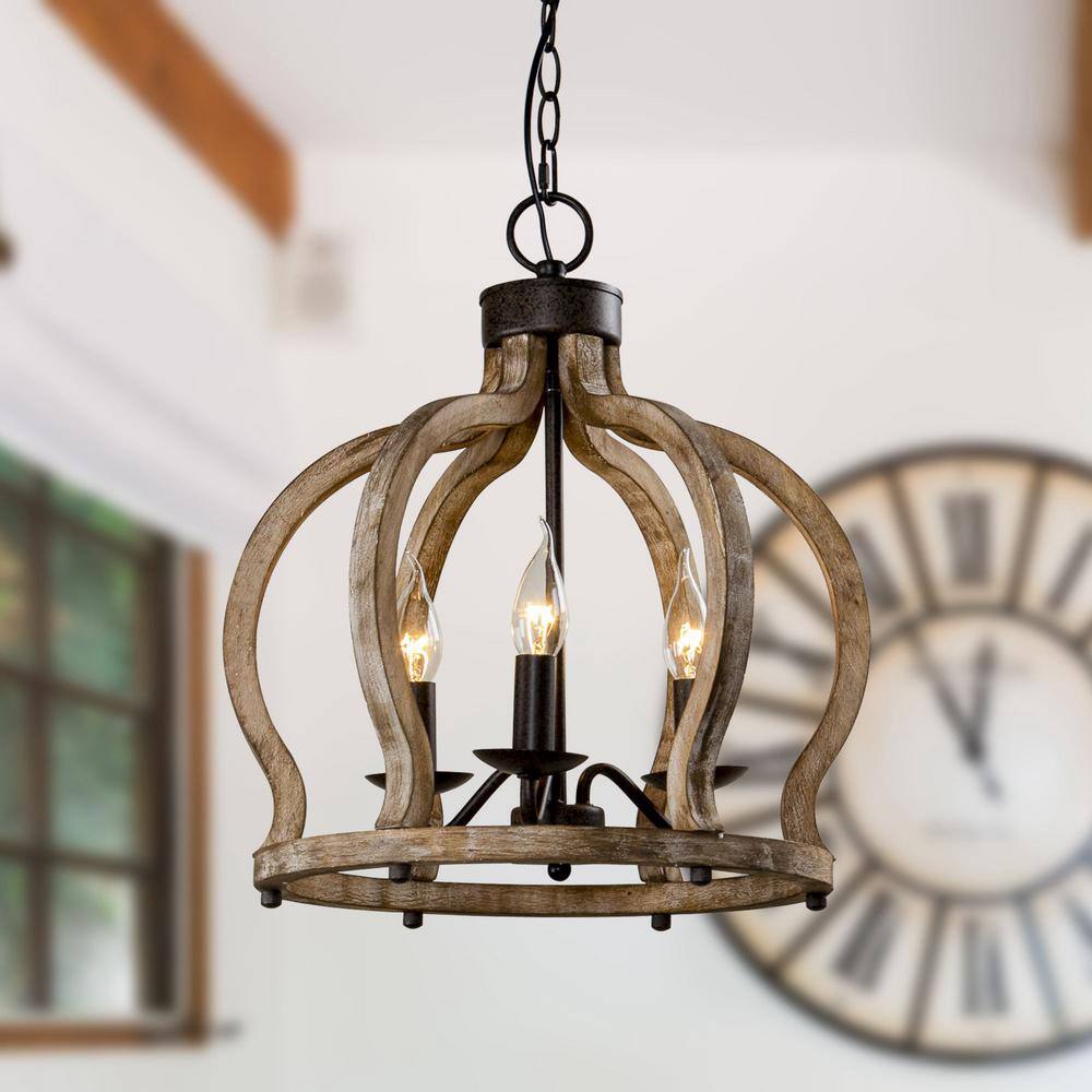 Freyza | Vivinir Vintage Industrial Wood Pendant Light – Industrial Kitchen Dining Room