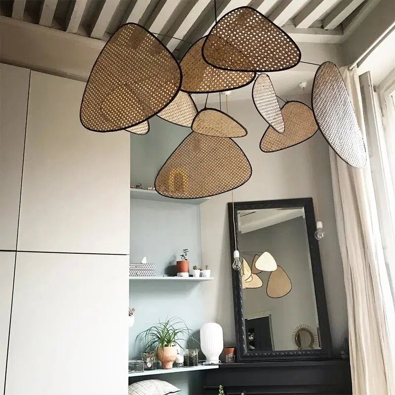 Freyza - Oaks Collection | Elegant Hand-Woven Rattan Pendant Lighting Fixture