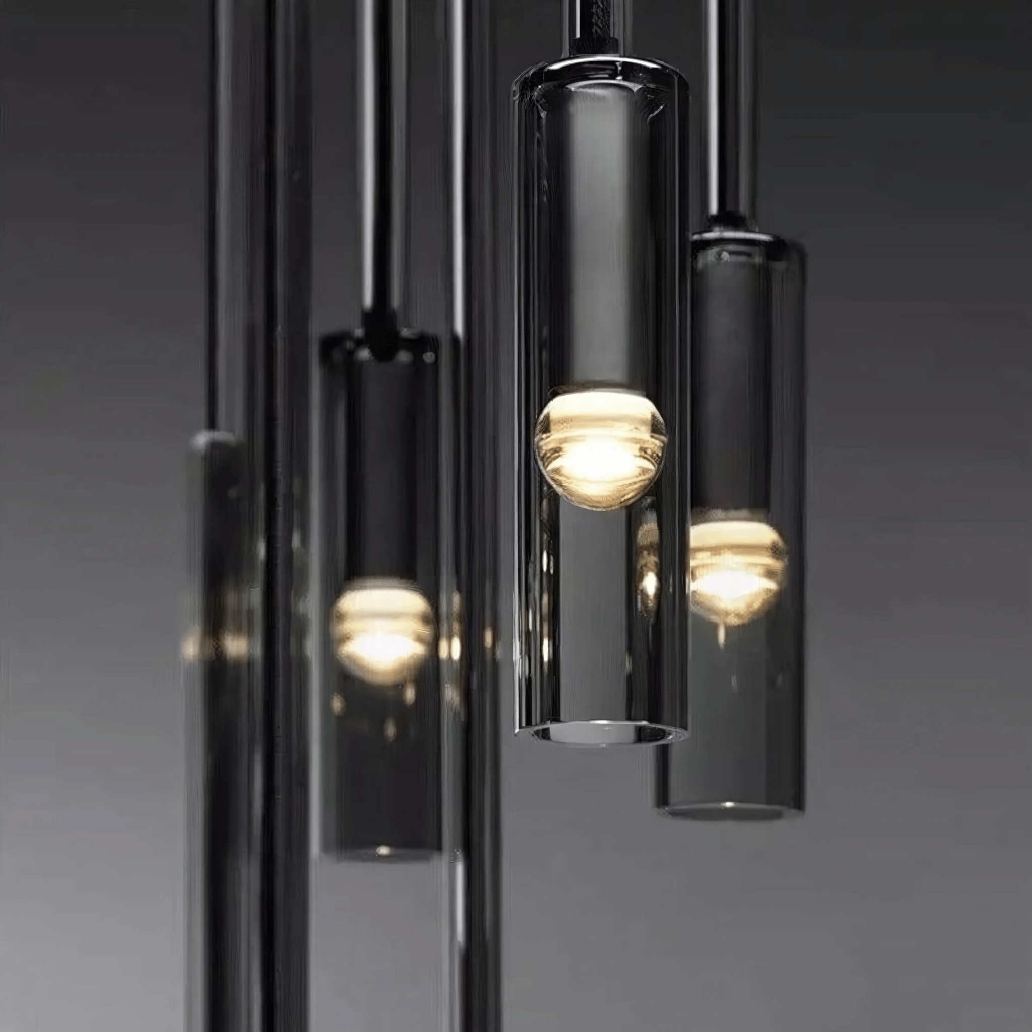 Freyza - ObsidianGlow | Elegant Modern Smoked Glass Pendant and Wall Light
