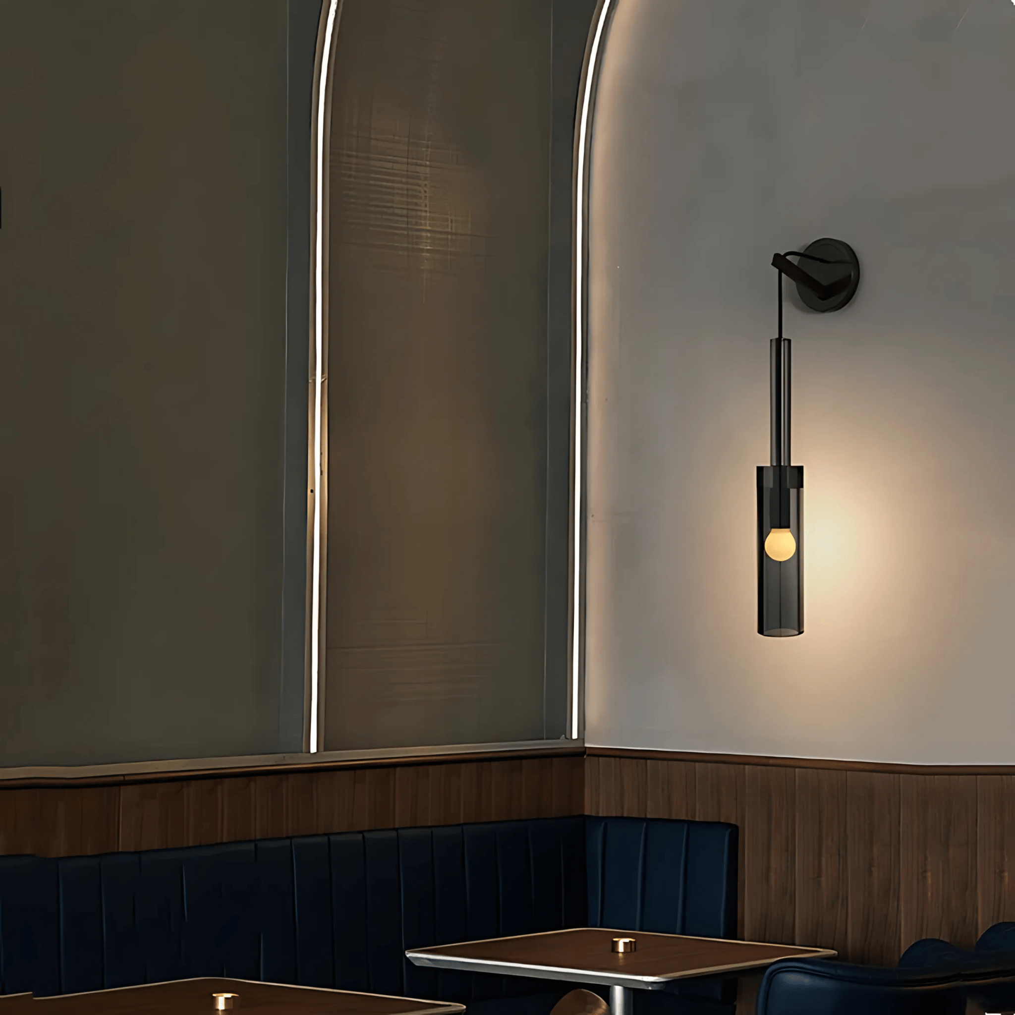 ObsidianGlow | Sleek Modern Smoked Glass Kitchen Pendant Light 8