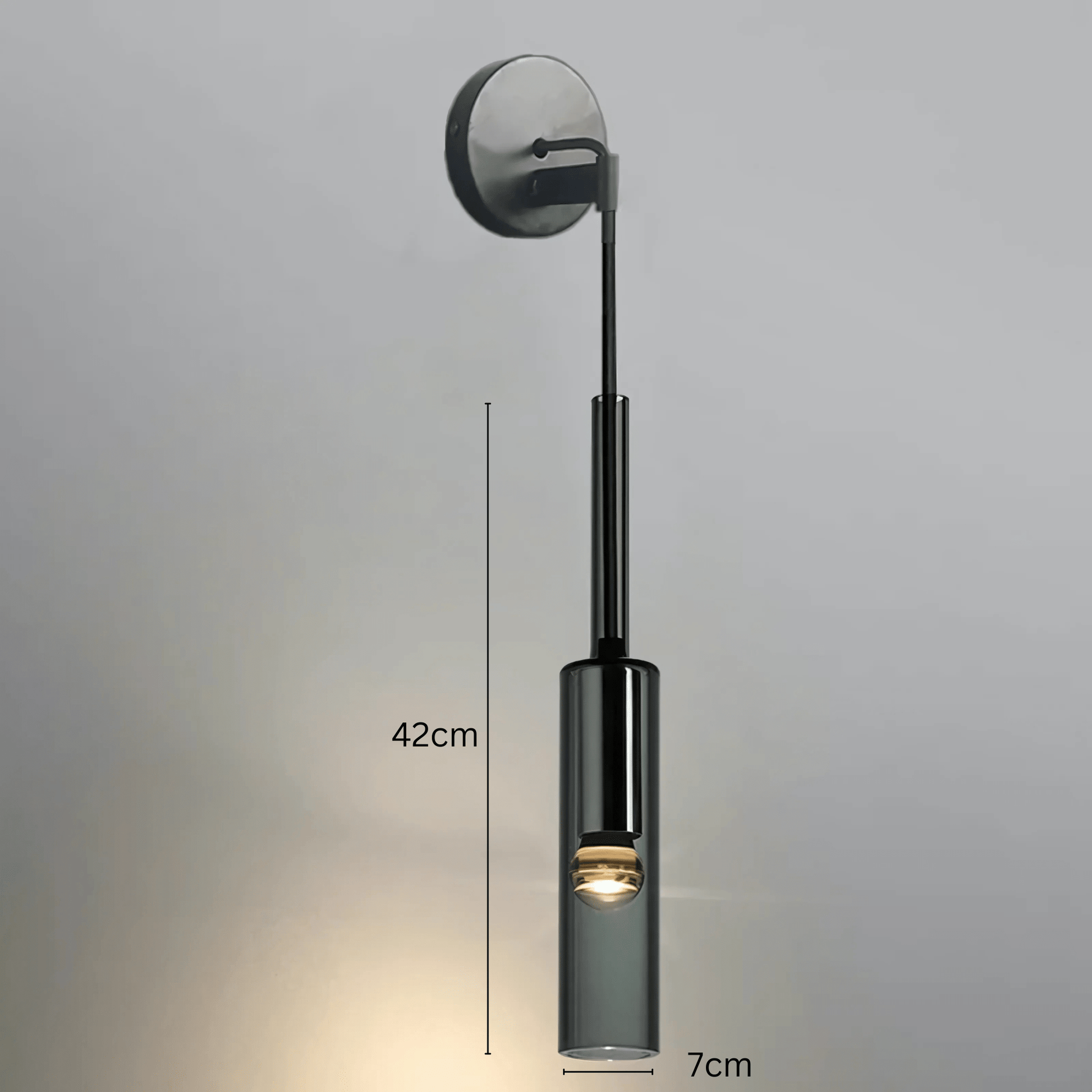 ObsidianGlow | Sleek Modern Smoked Glass Kitchen Pendant Light 9