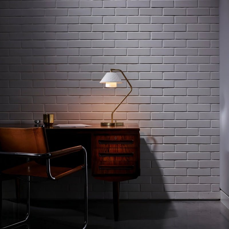 Ocris | Elegant Sculptural Copper and Ceramic Table Lamp 3