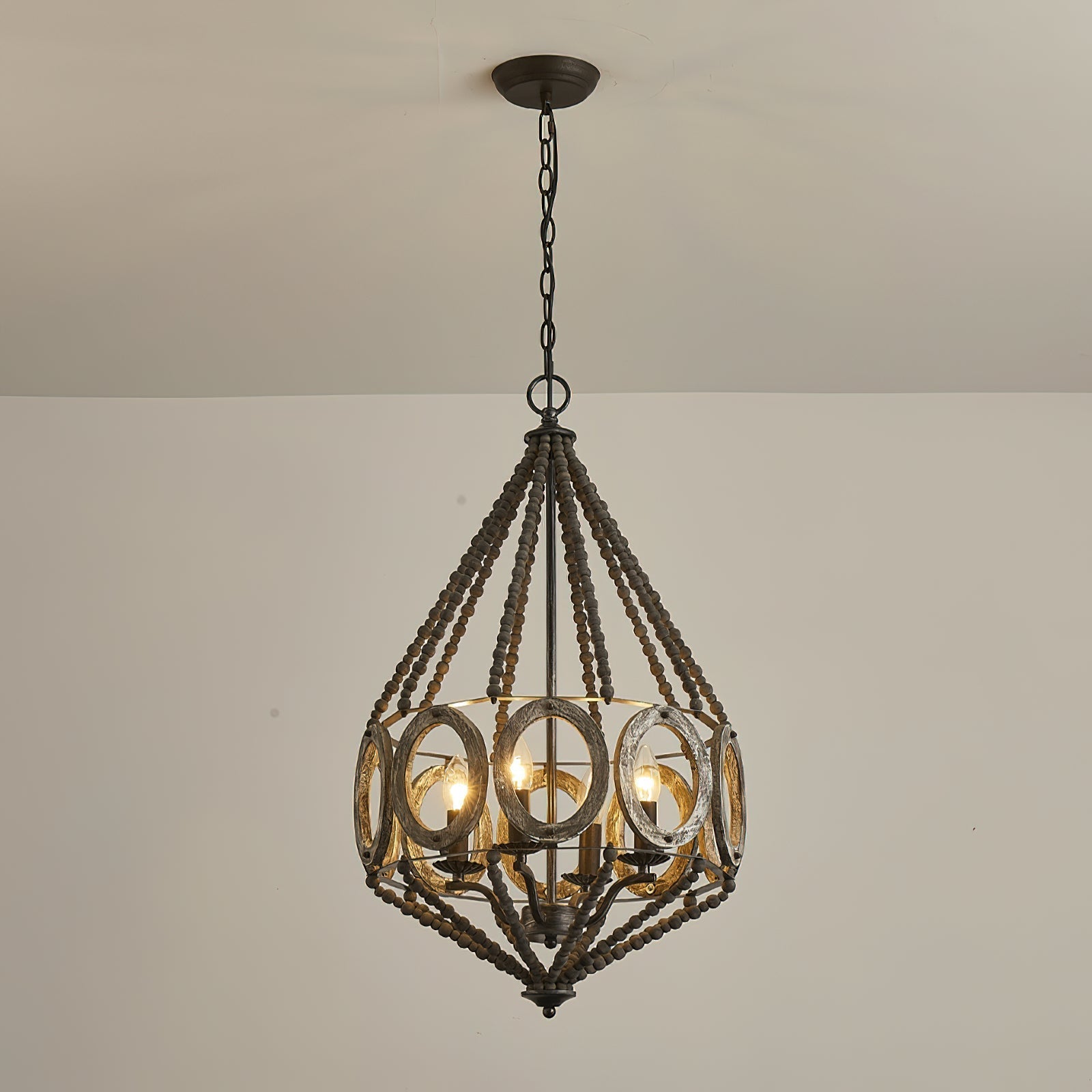 Freyza | Zasorila Vintage-Holzleuchte – Vintage-Esszimmer-Wohnzimmer