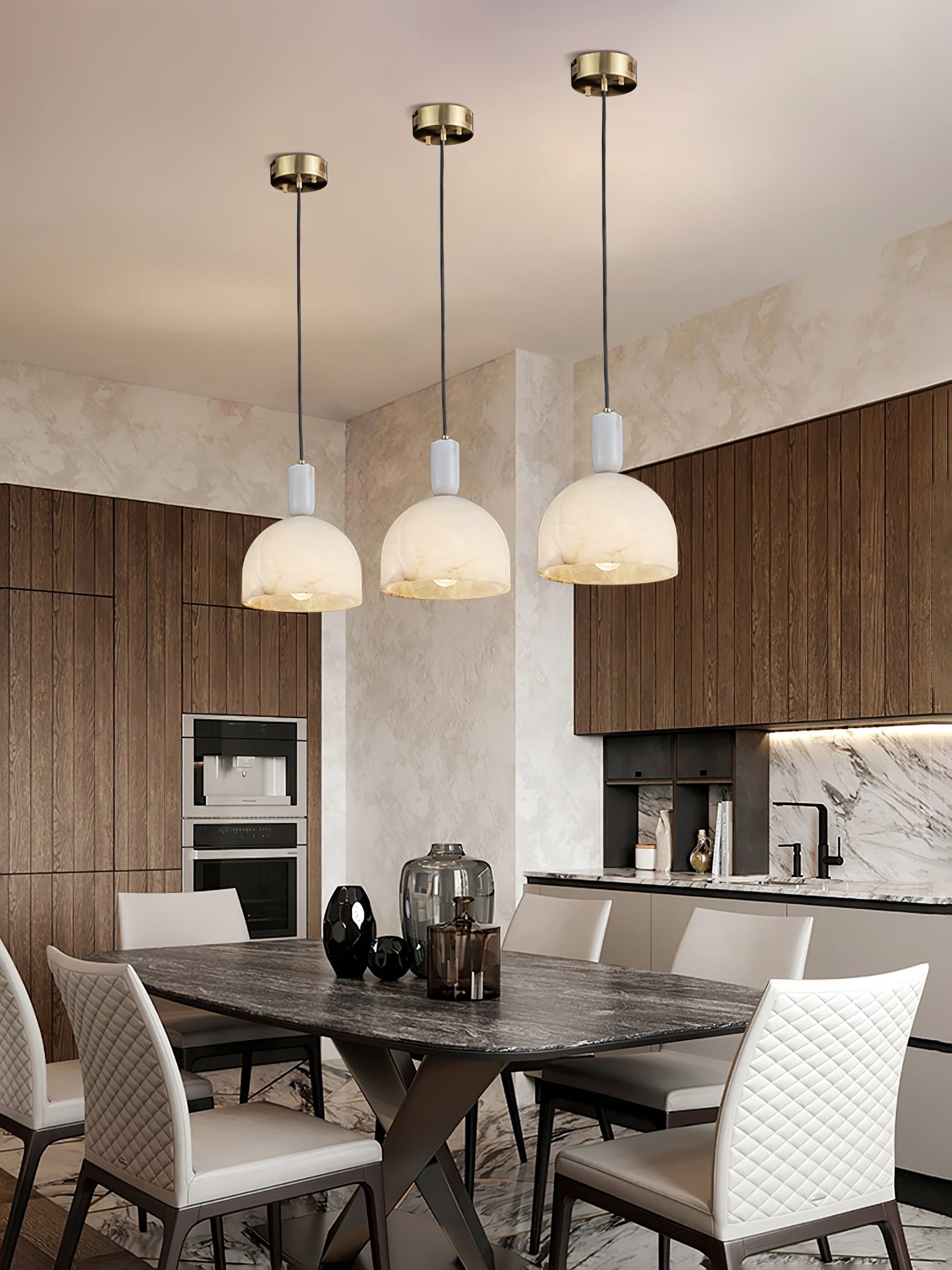 Freyza | Ulcaris Alabaster Pendnat Pendant Light – Kitchen Dining Room