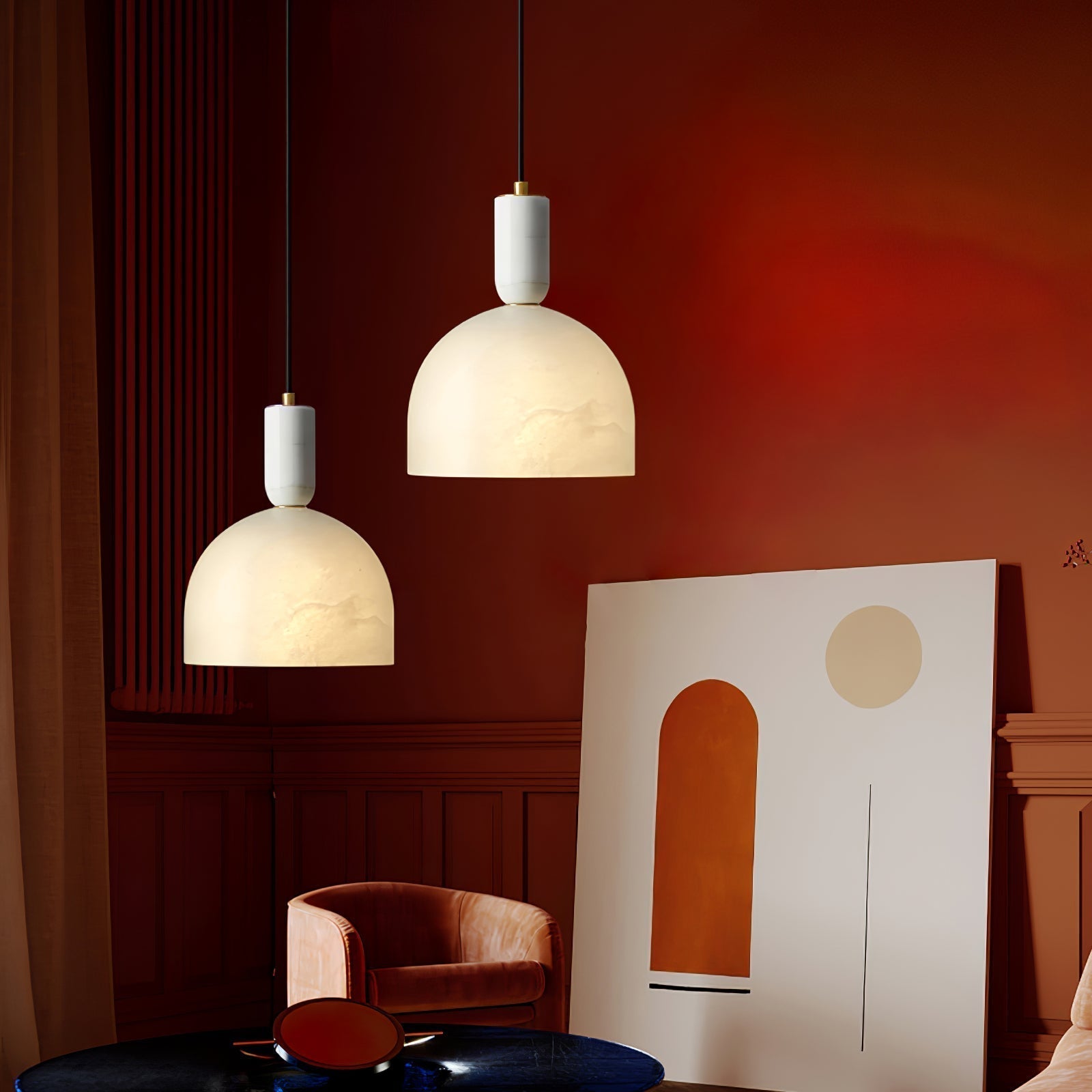 Freyza | Ulcaris Alabaster Pendnat Pendant Light – Kitchen Dining Room