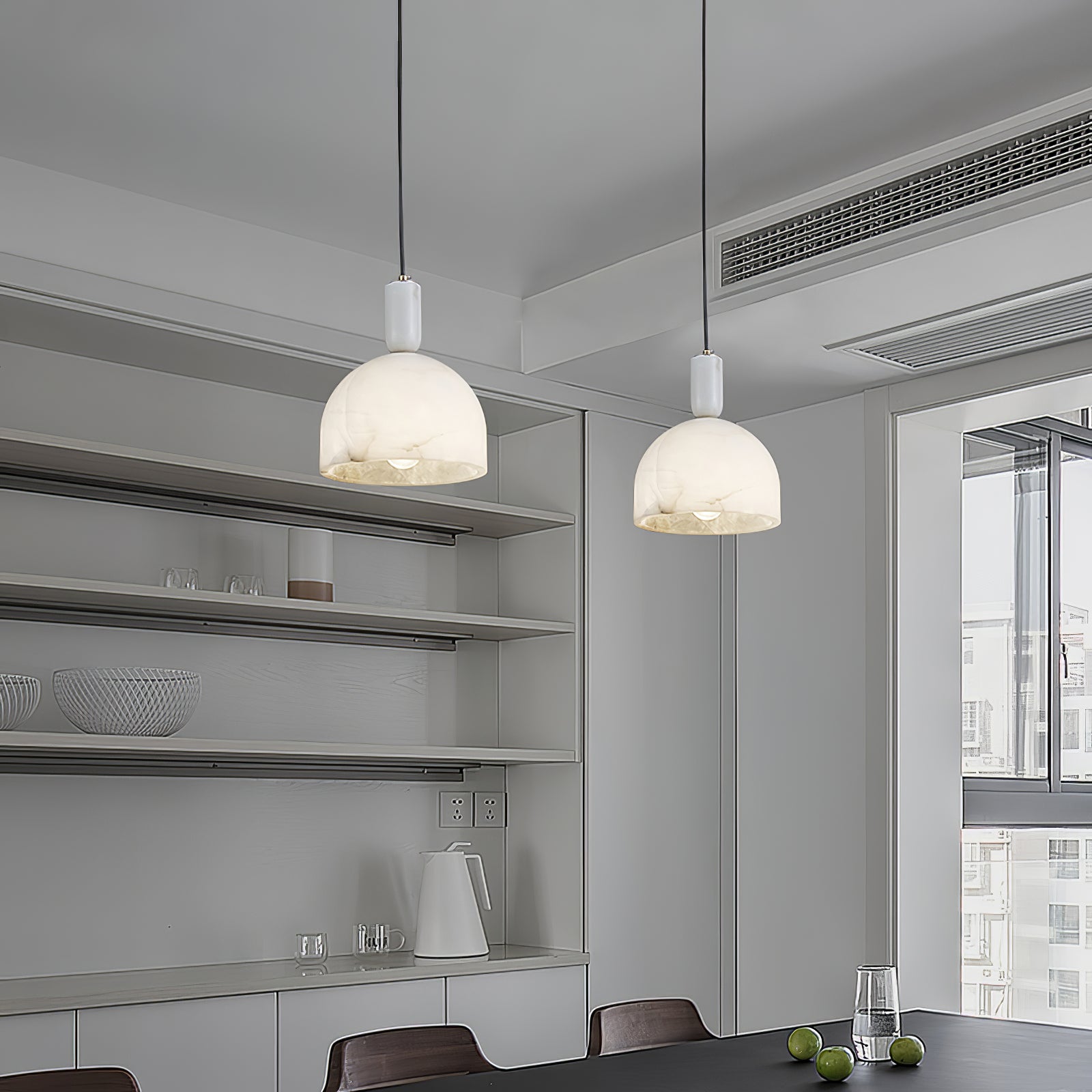 Freyza | Ulcaris Alabaster Pendnat Pendant Light – Kitchen Dining Room
