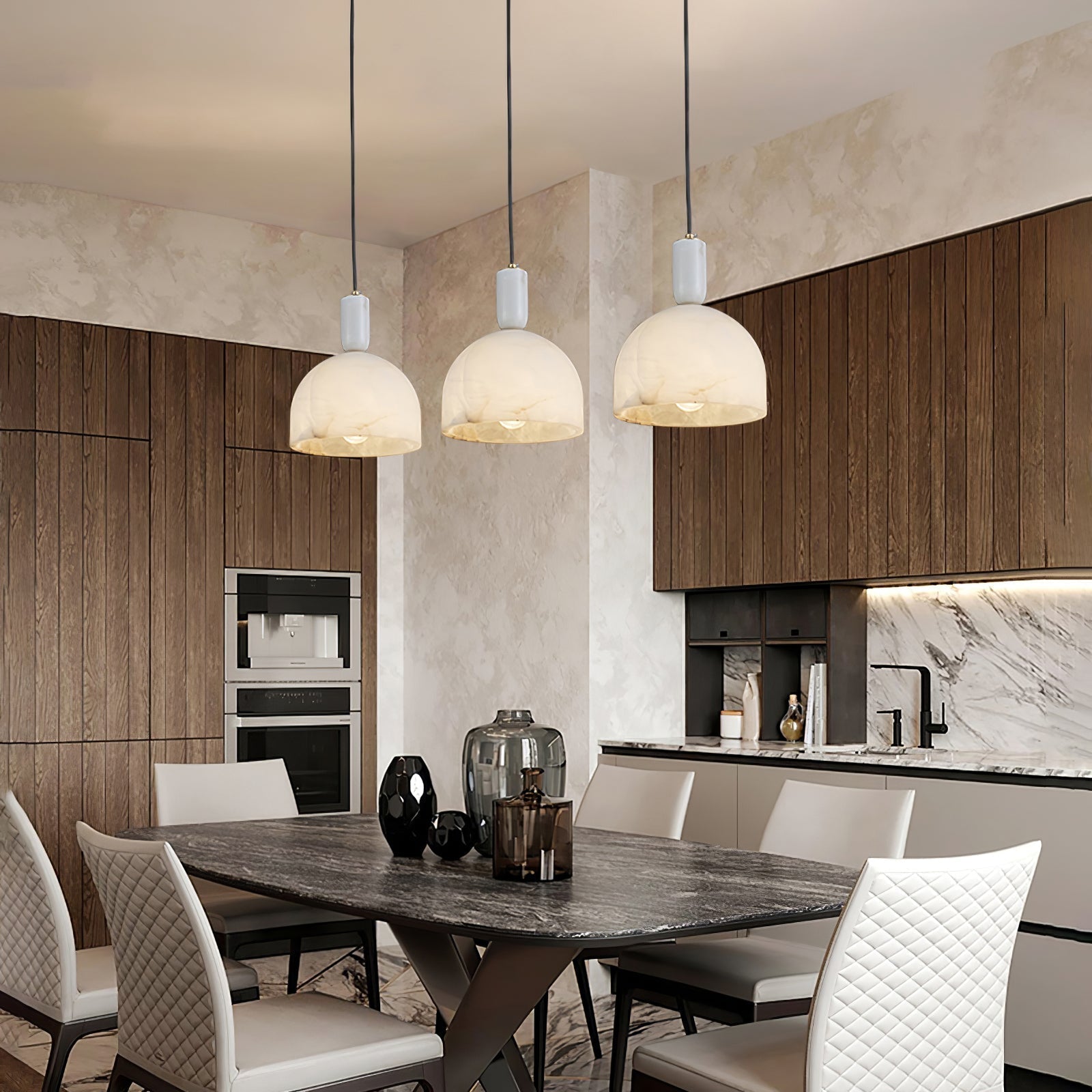 Freyza | Ulcaris Alabaster Pendnat Pendant Light – Kitchen Dining Room