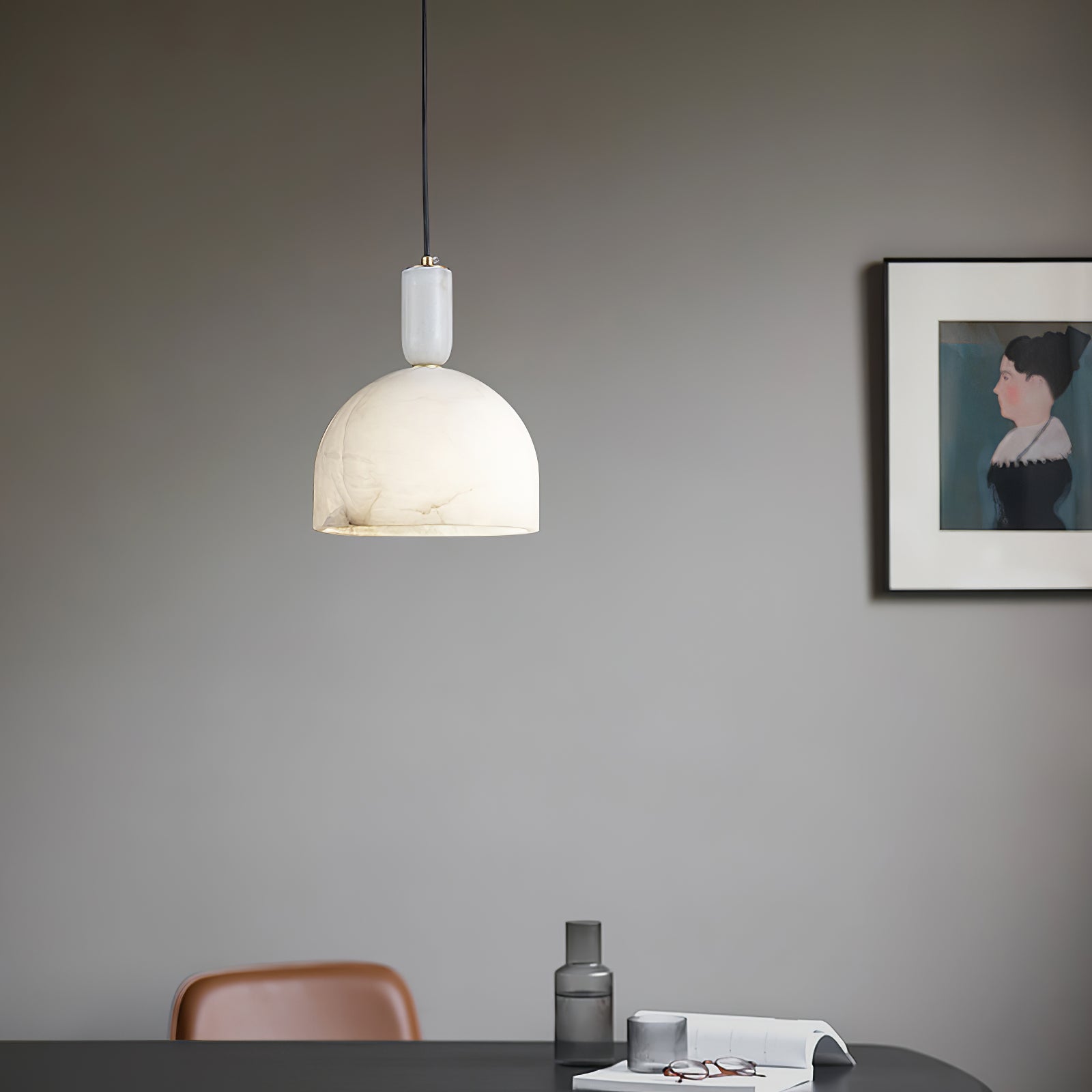 Freyza | Ulcaris Alabaster Pendnat Pendant Light – Kitchen Dining Room