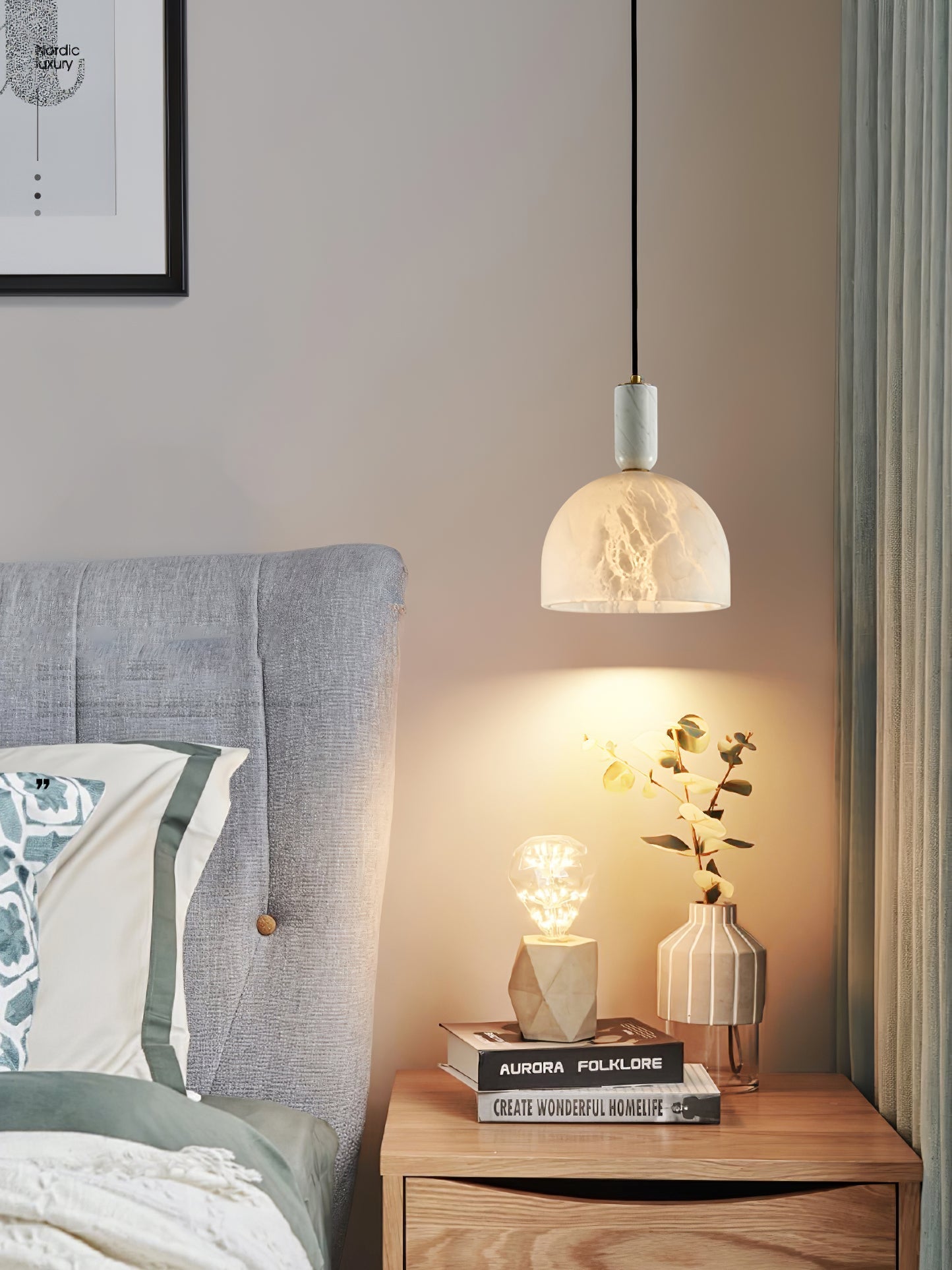 Freyza | Ulcaris Alabaster Pendnat Pendant Light – Kitchen Dining Room