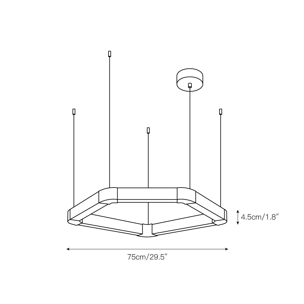 Freyza | Celaeisra Unique Single Chandelier – Dining Room Living Room