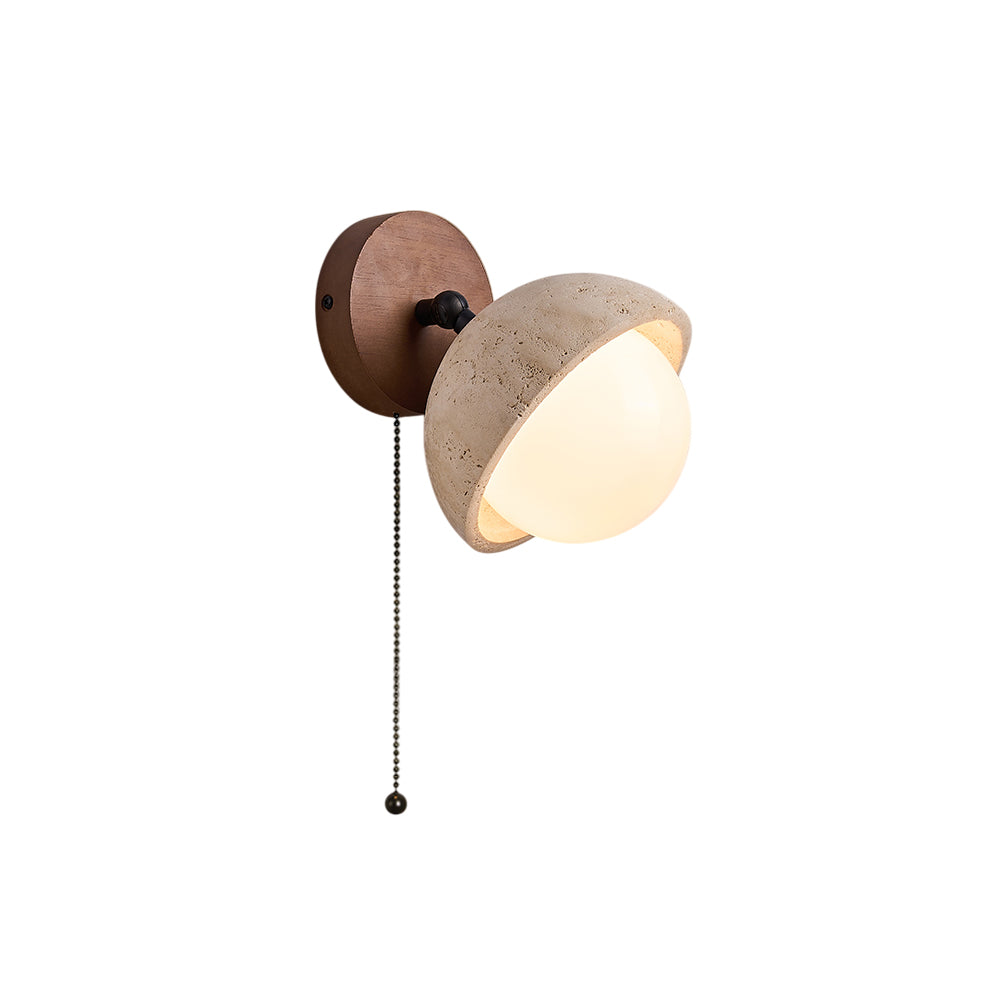 Freyza | Myrinir Wood Travertine Wood Wall Light – Bedroom Hallway