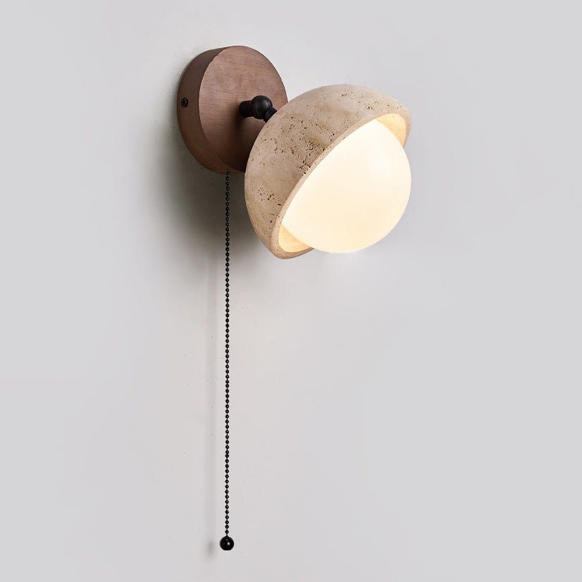 Freyza | Myrinir Wood Travertine Wood Wall Light – Bedroom Hallway