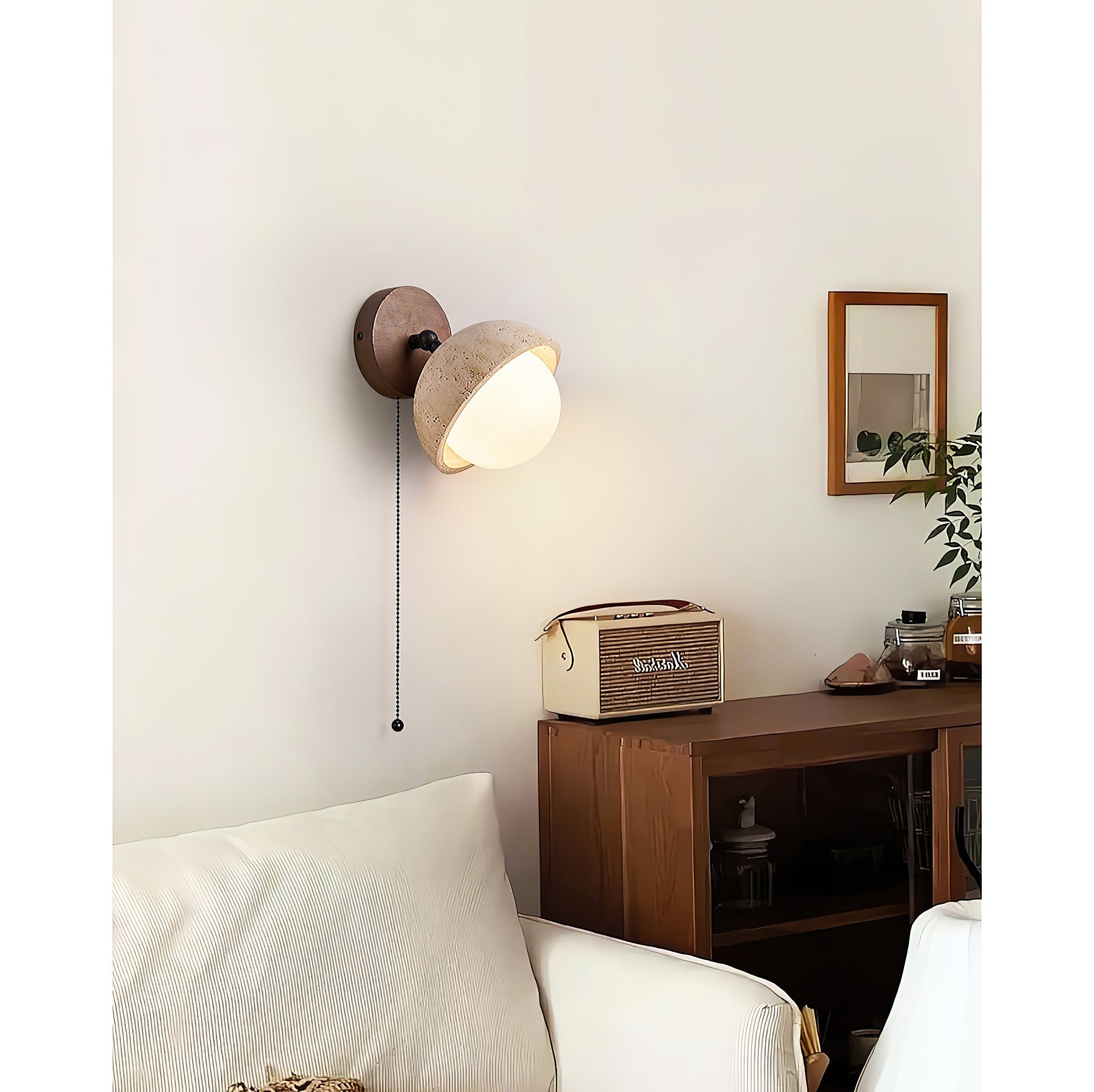 Freyza | Myrinir Wood Travertine Wood Wall Light – Bedroom Hallway