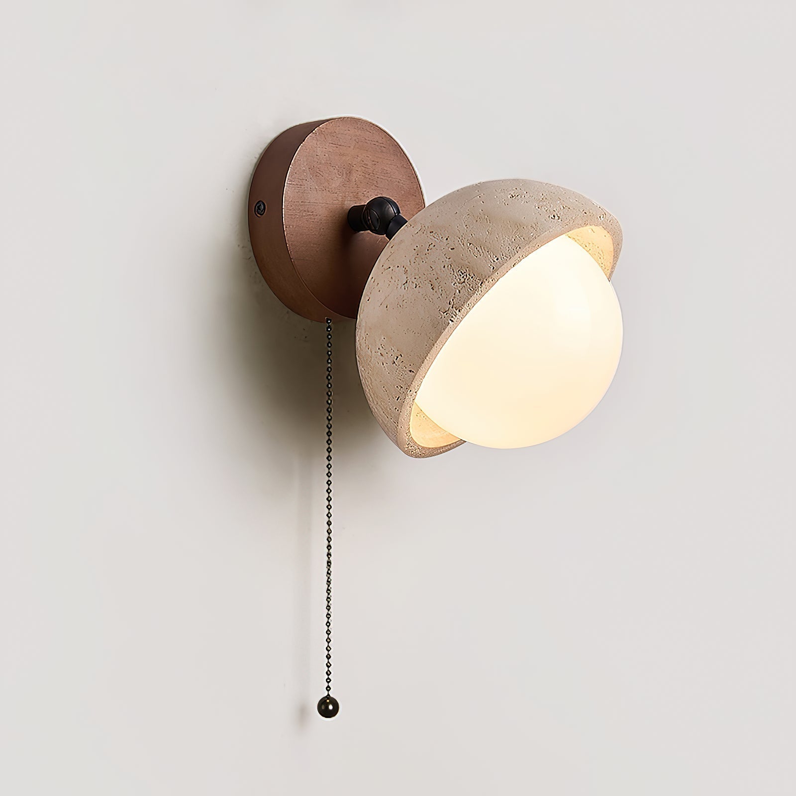 Freyza | Myrinir Wood Travertine Wood Wall Light – Bedroom Hallway