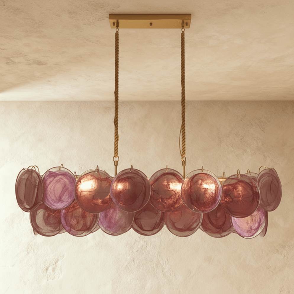 Freyza - Modern Cascading Glass Dining Room Chandelier Light