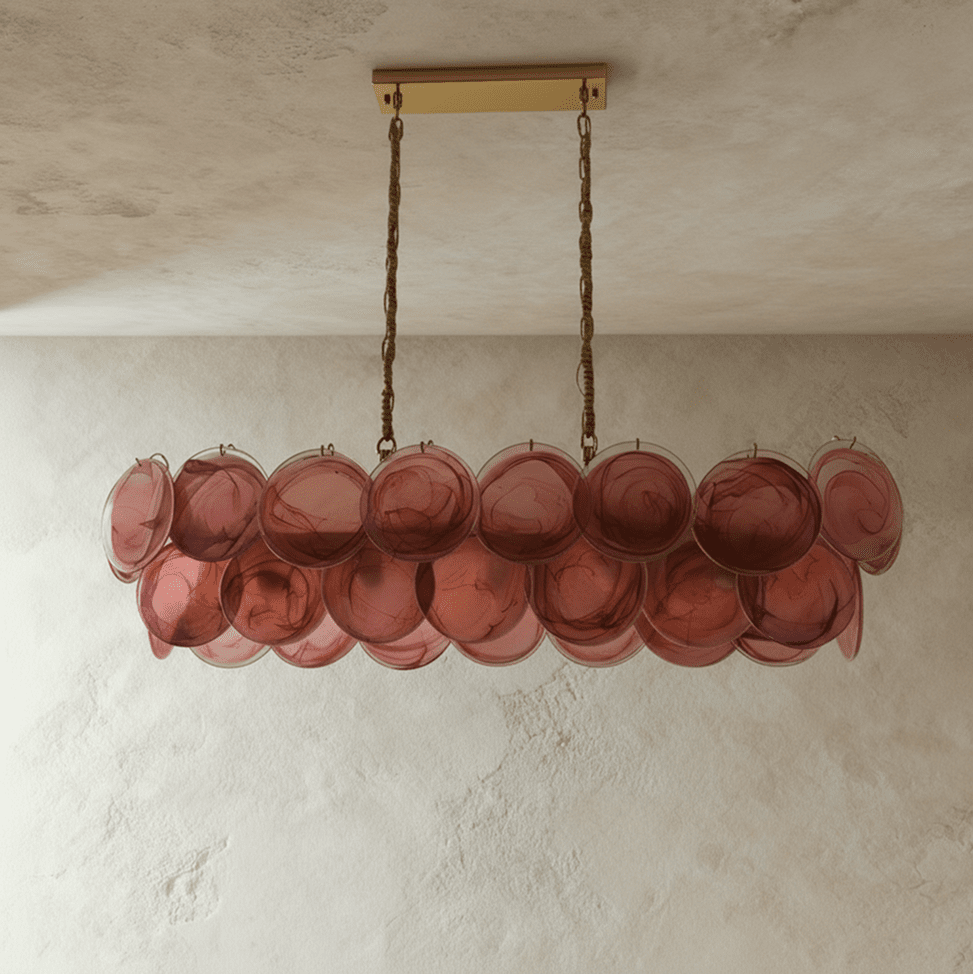 Freyza - Modern Cascading Glass Dining Room Chandelier Light