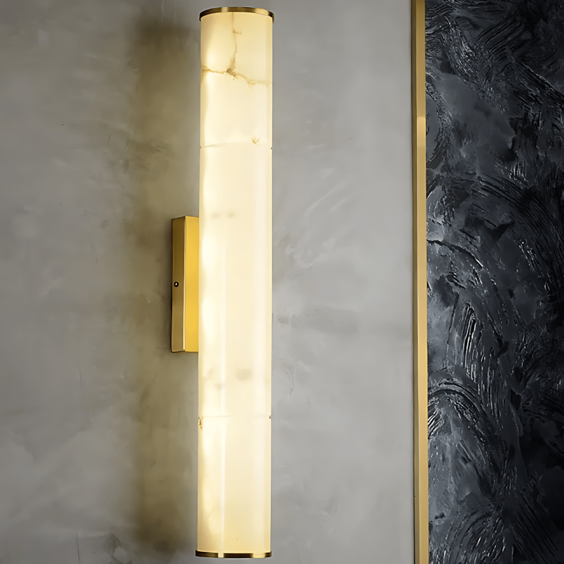 OlympusStone | Elegant Minimalist Natural Stone Wall Sconce Light 1