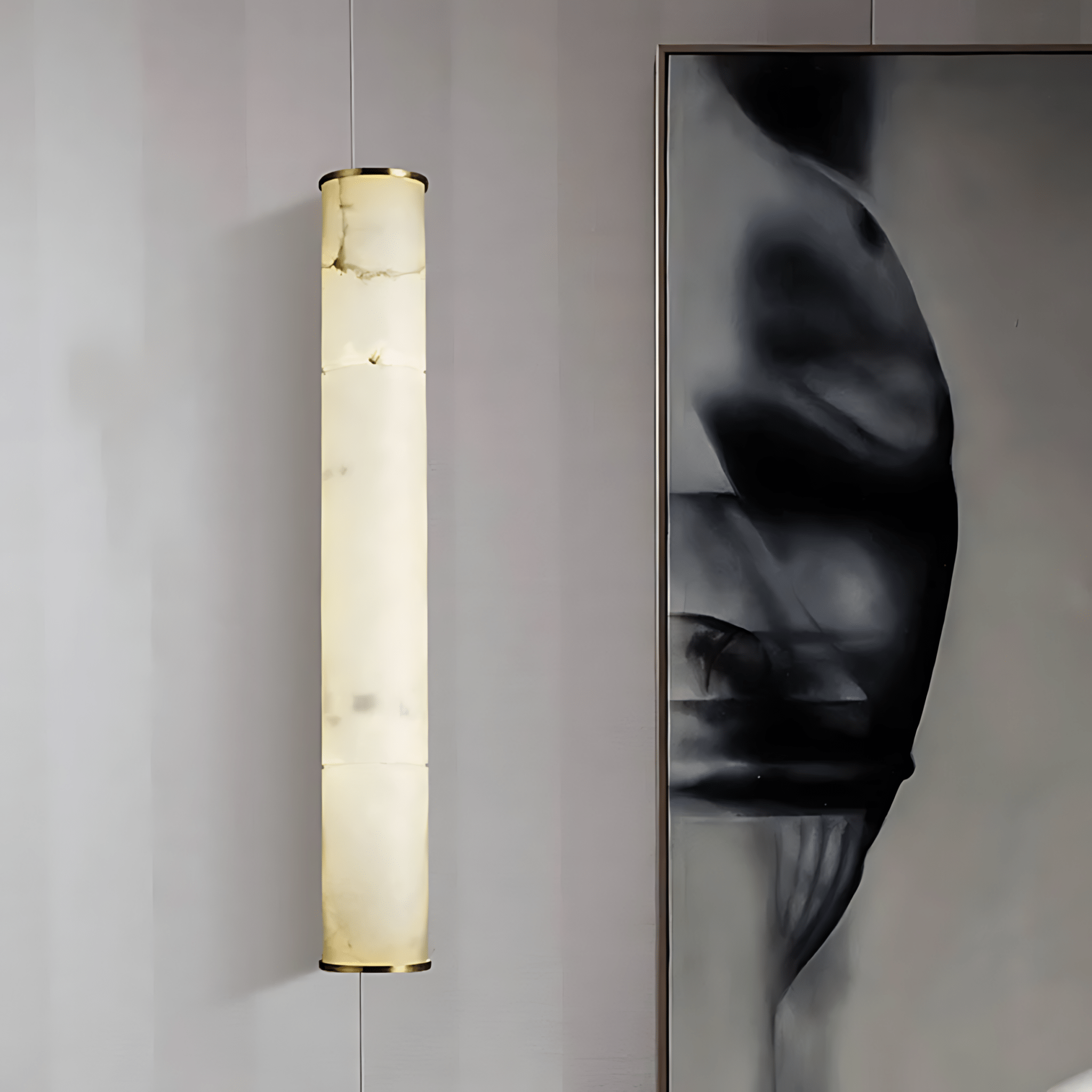 OlympusStone | Elegant Minimalist Natural Stone Wall Sconce Light 6