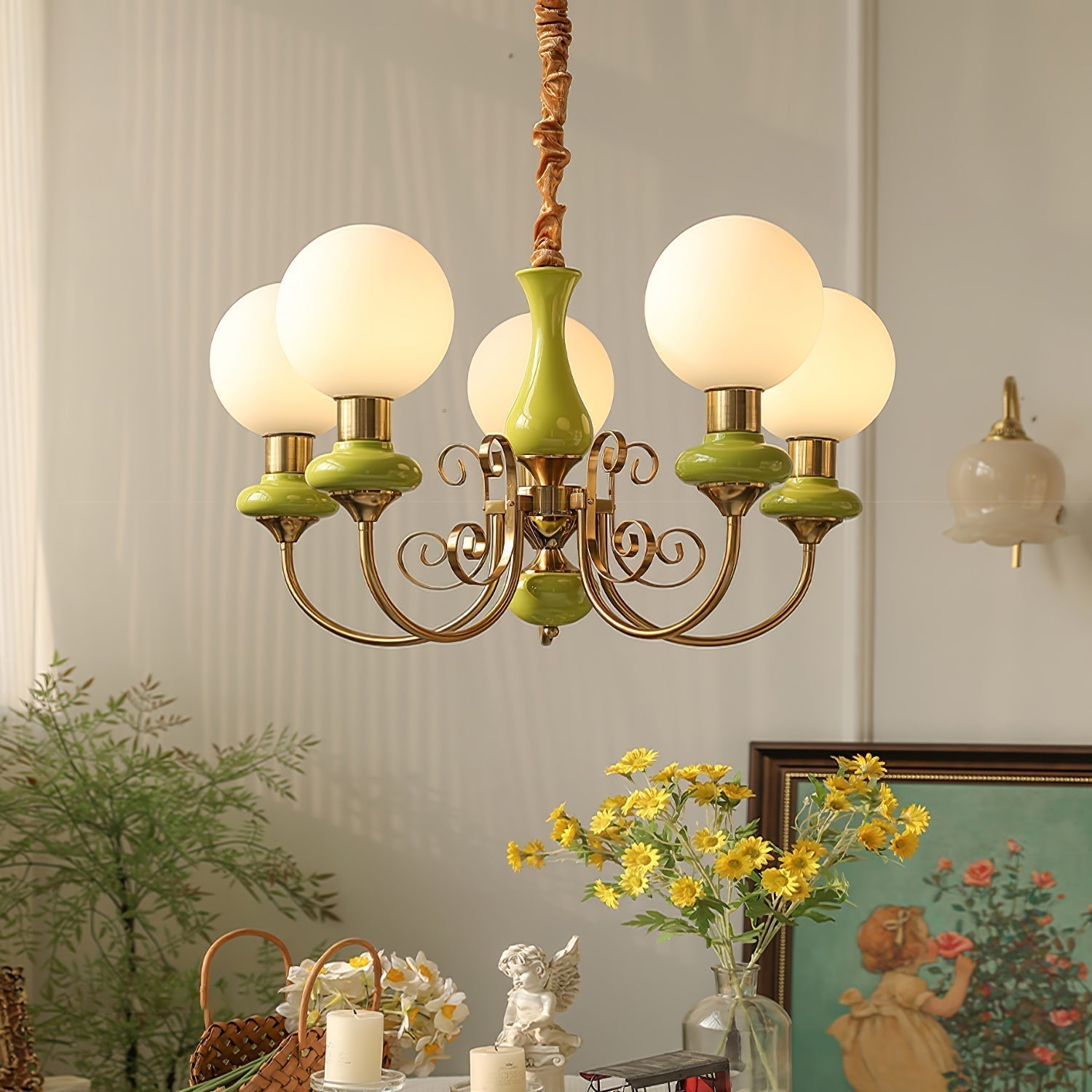 Freyza | Glass Chandelier – Dining Room Living Room