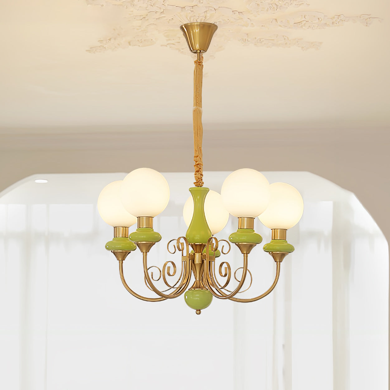 Freyza | Glass Chandelier – Dining Room Living Room