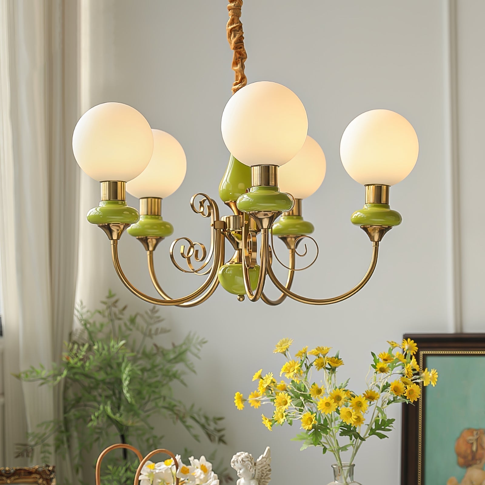 Freyza | Glass Chandelier – Dining Room Living Room