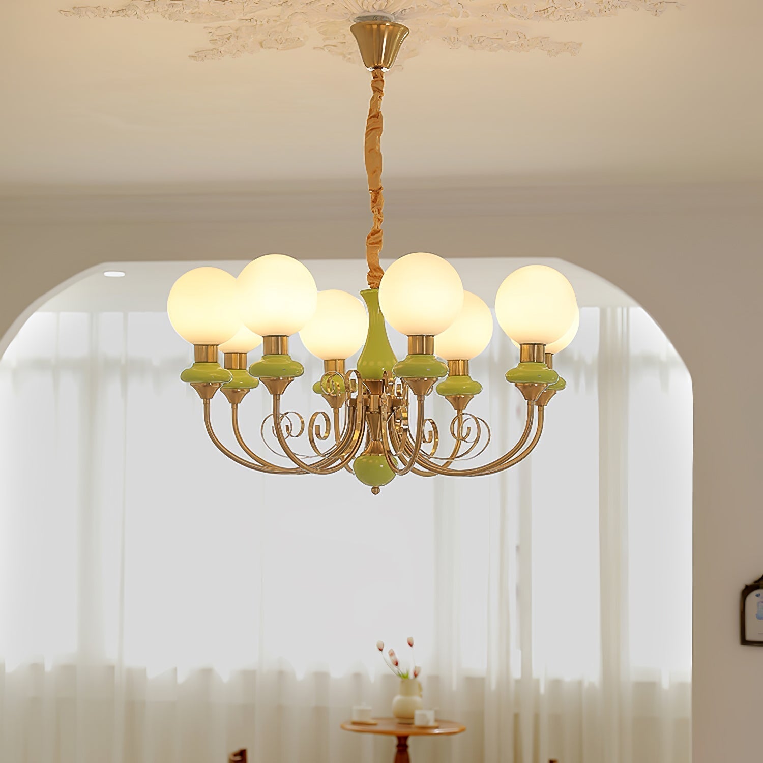 Freyza | Glass Chandelier – Dining Room Living Room