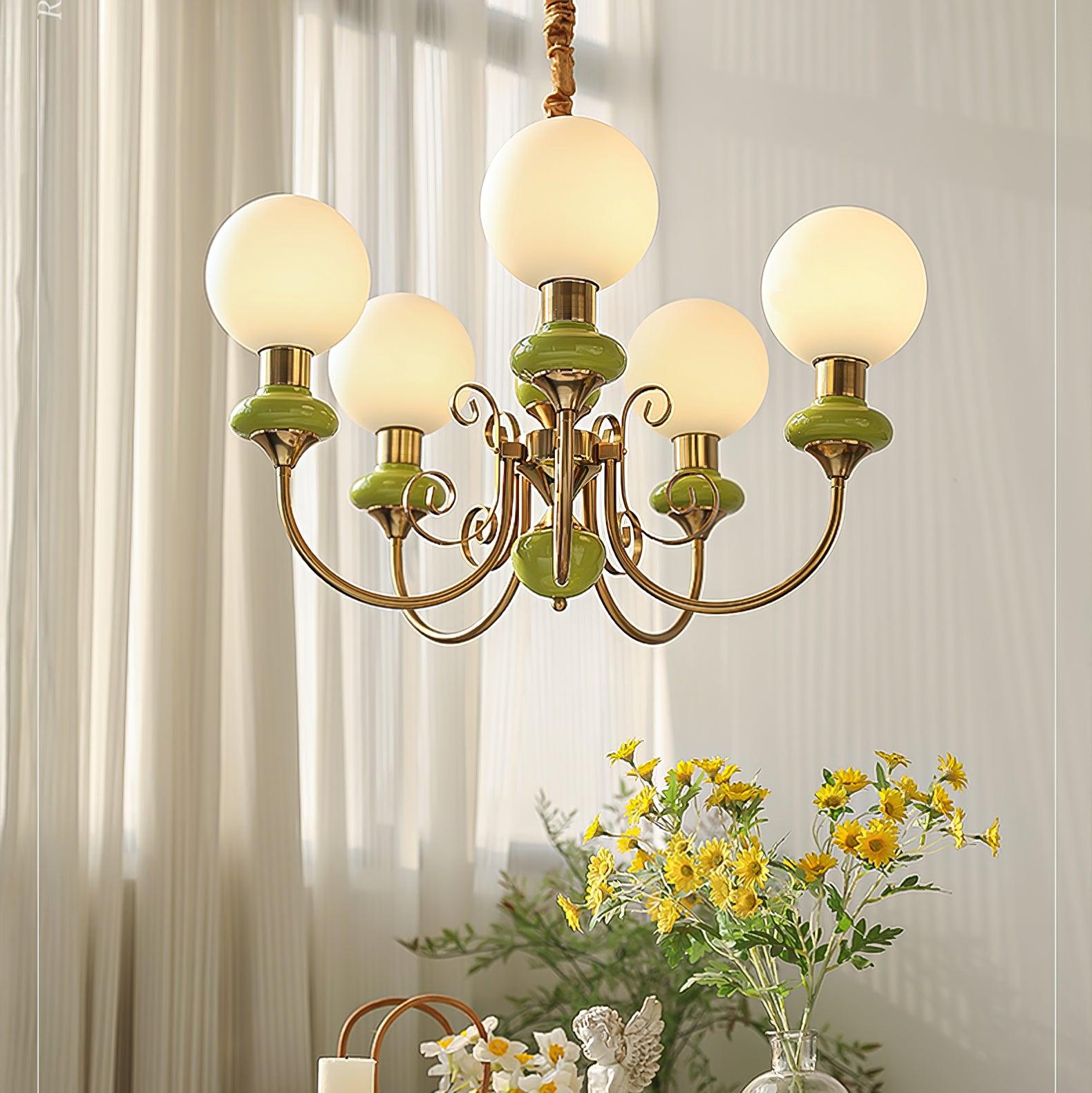 Freyza | Glass Chandelier – Dining Room Living Room