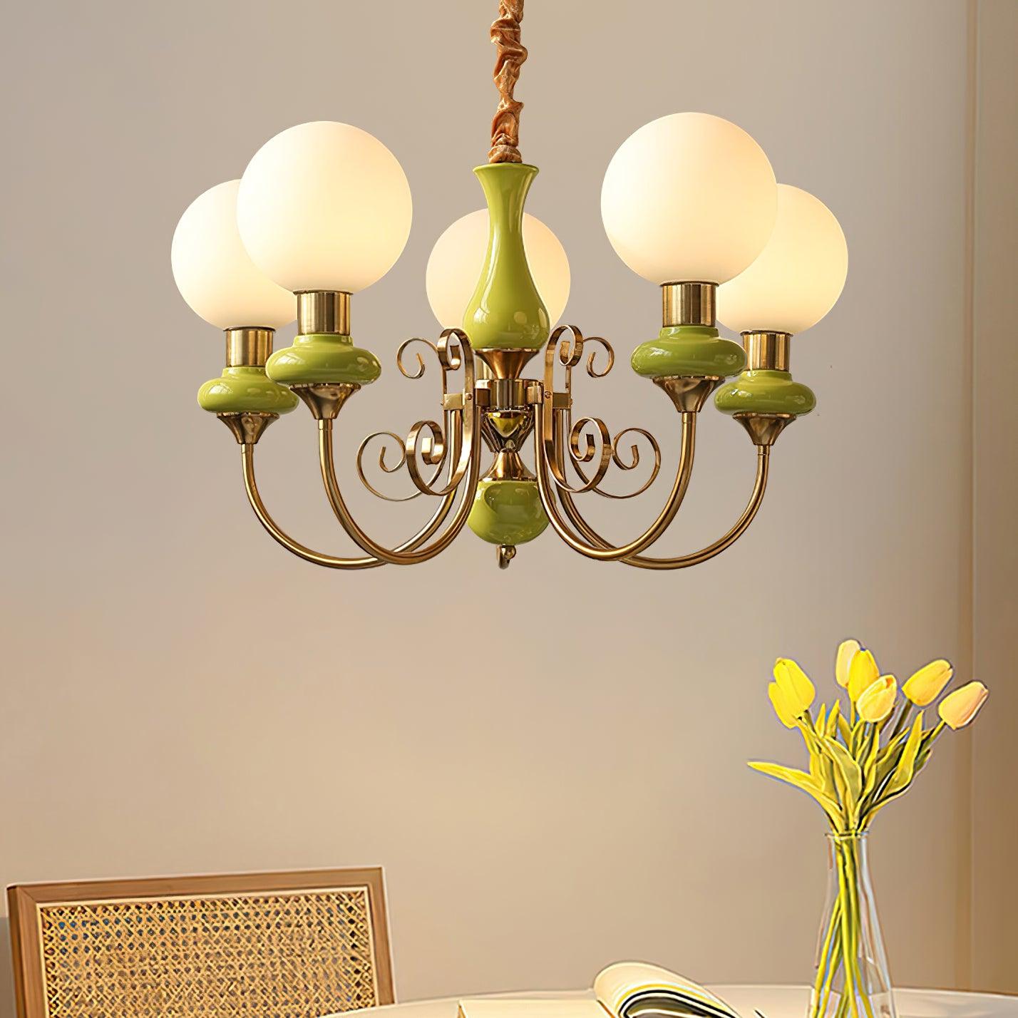 Freyza | Glass Chandelier – Dining Room Living Room