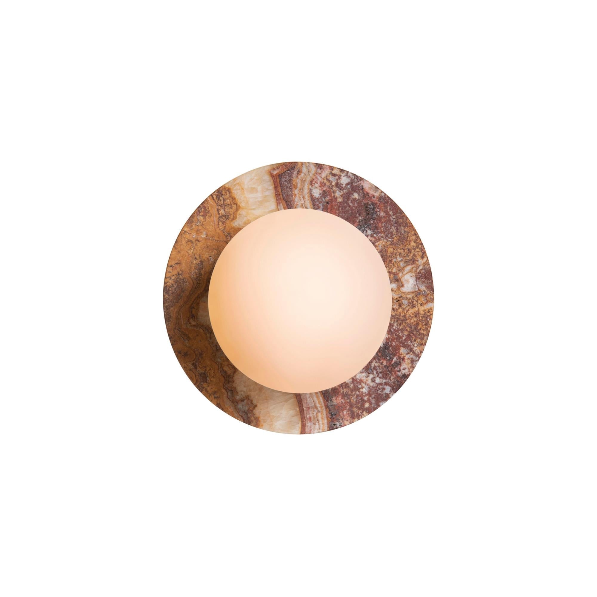Freyza | Ovyna Onyx Glass Glass Wall Light – Bedroom Hallway