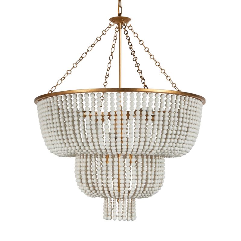 Freyza - Postmodern Wooden Chandelier with 4, 8, or 9 Heads | Elegant Design for Indoor Ambiance