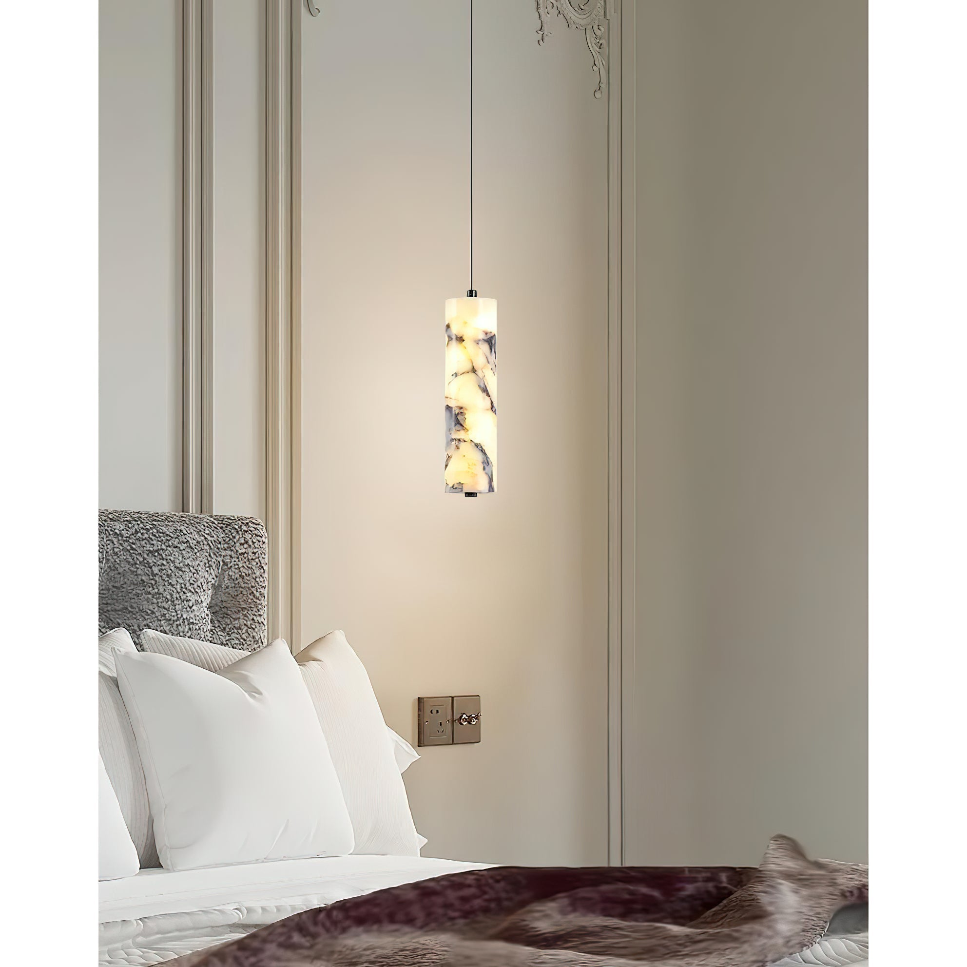 Freyza | Sysilan-Marmor-Pendelleuchte – Pendelleuchte für Küche und Esszimmer