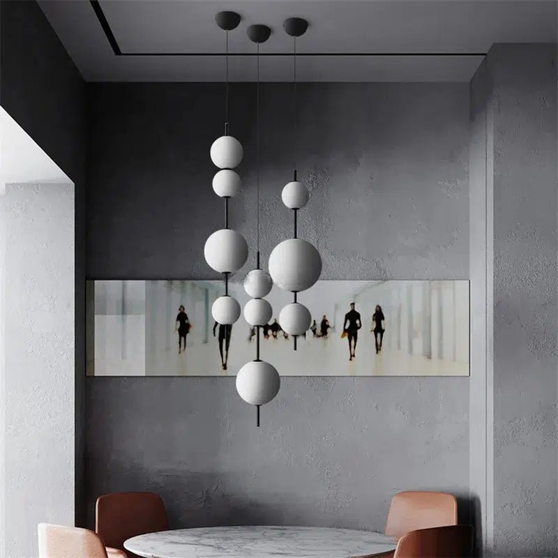 Freyza - OrbitalGlow | Modern Elegant Metal Glass Kitchen Pendant Lighting