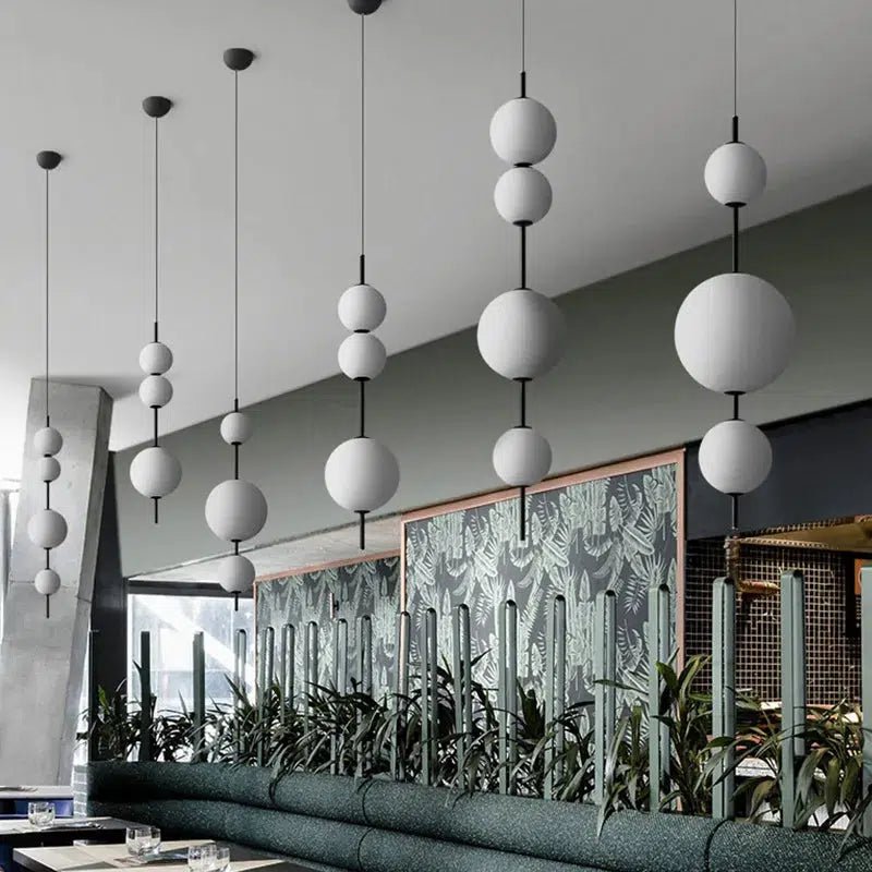Freyza - OrbitalGlow | Modern Elegant Metal Glass Kitchen Pendant Lighting