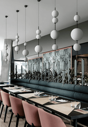 Freyza - OrbitalGlow | Modern Elegant Metal Glass Kitchen Pendant Lighting