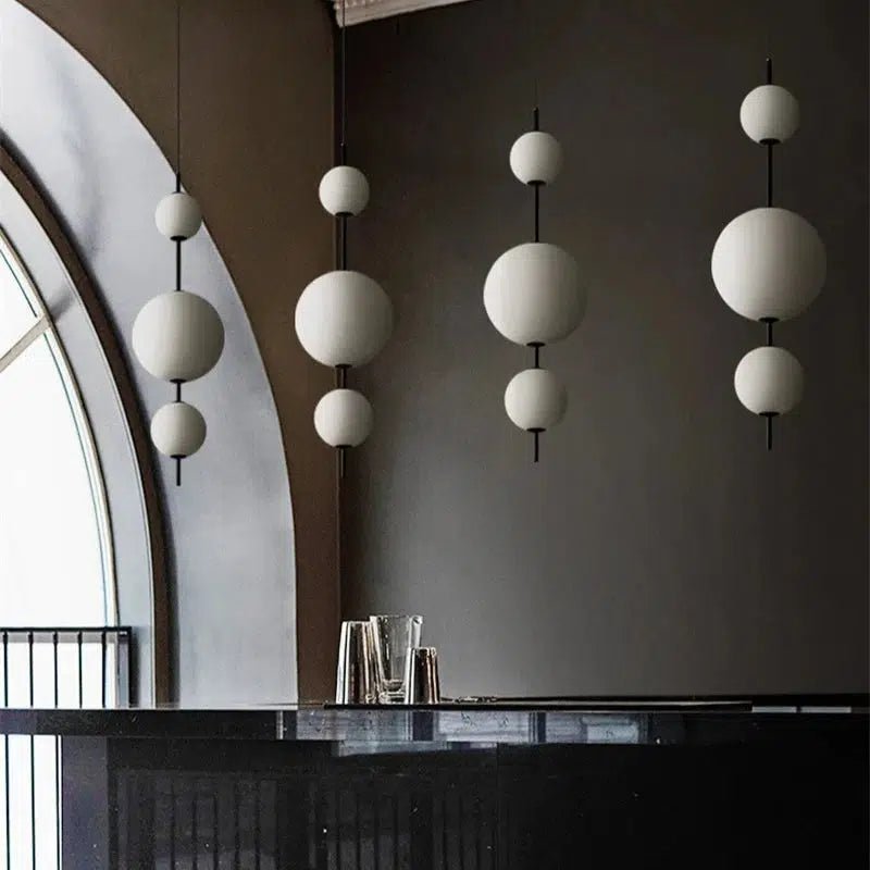 Freyza - OrbitalGlow | Modern Elegant Metal Glass Kitchen Pendant Lighting