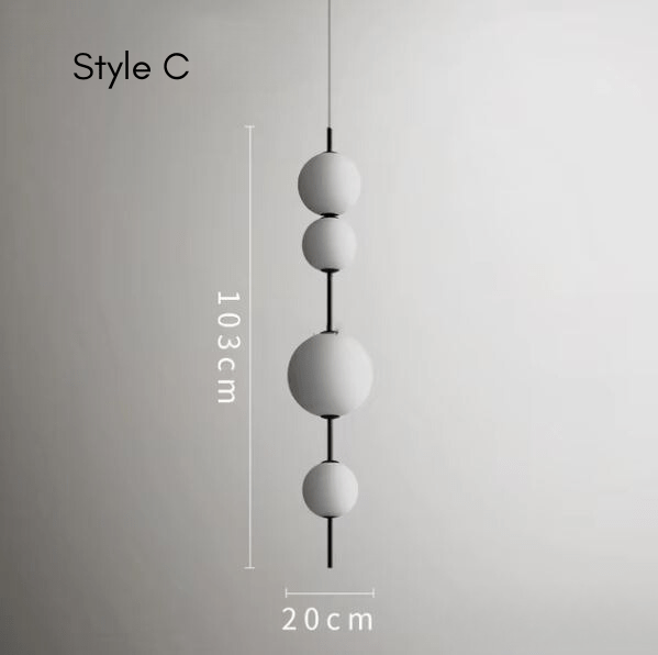 Freyza - OrbitalGlow | Modern Elegant Metal Glass Kitchen Pendant Lighting