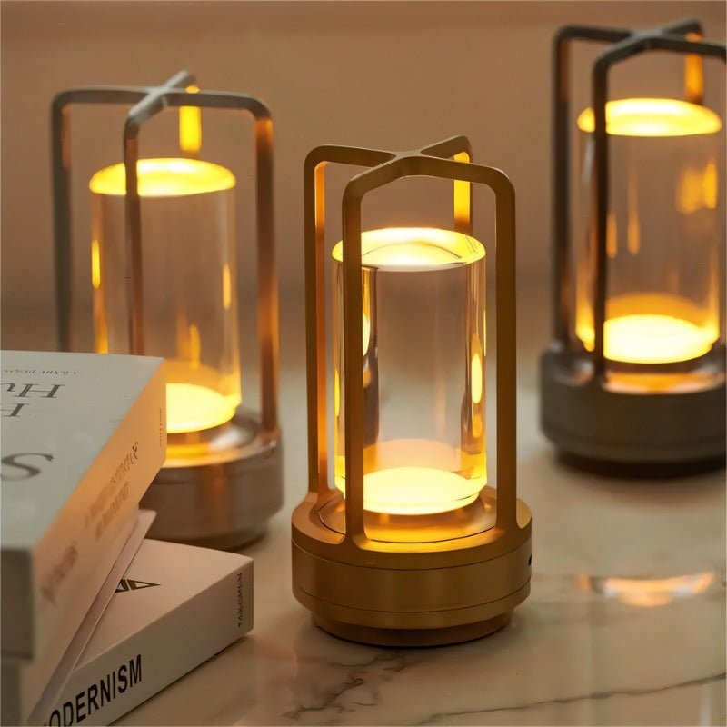 OrenaLight | Stylish Rechargeable Aluminum Table Lamp with Dimming 3
