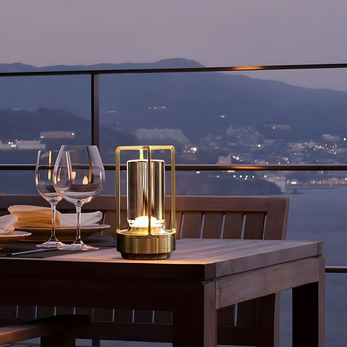OrenaLight | Stylish Rechargeable Aluminum Table Lamp with Dimming 5