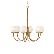 Freyza | Sysoraris Nordic Art Brass Glass Chandelier – Nordic Dining Room Living Room