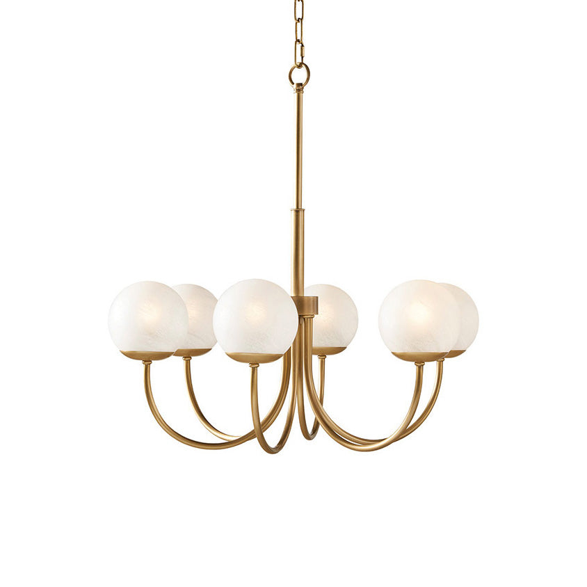 Freyza | Sysoraris Nordic Art Brass Glass Chandelier – Nordic Dining Room Living Room