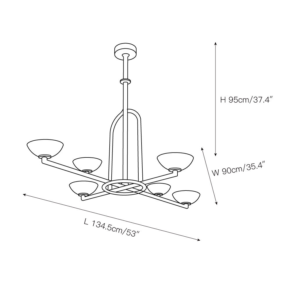 Freyza | Orion Nordic Art Chandelier – Nordic Dining Room Living Room