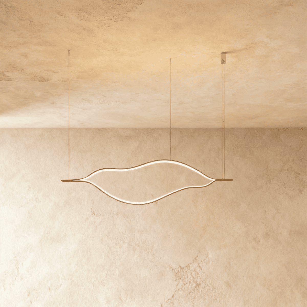 Freyza - OrisLight | Modern Black LED Chandelier with Organic Design