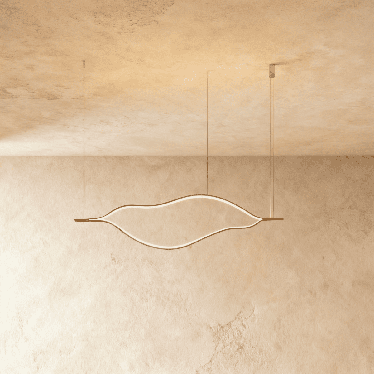 Freyza - OrisLight | Modern Black LED Chandelier with Organic Design