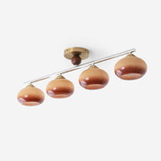 Freyza | Plafonnier affleurant en verre – Moderne pour chambre, couloir et cuisine